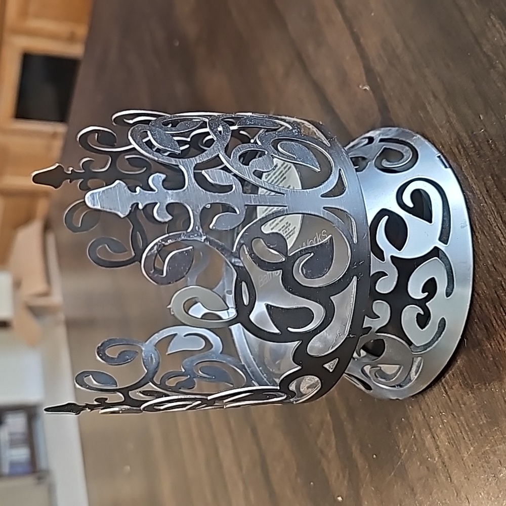 BBW Metal Large Candle Jar Holder